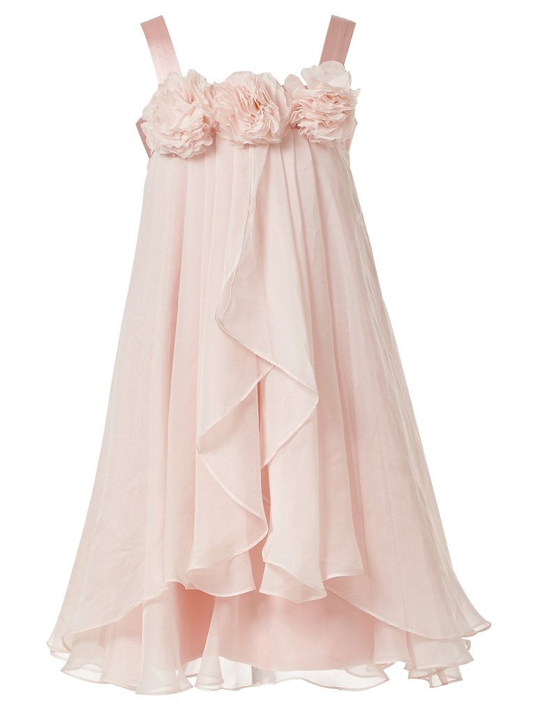 Princhar Girls Blush Pink Flower Girl Dress - Toddler Party Dresses for Weddings, Birthday Celebrations & Special Occasions