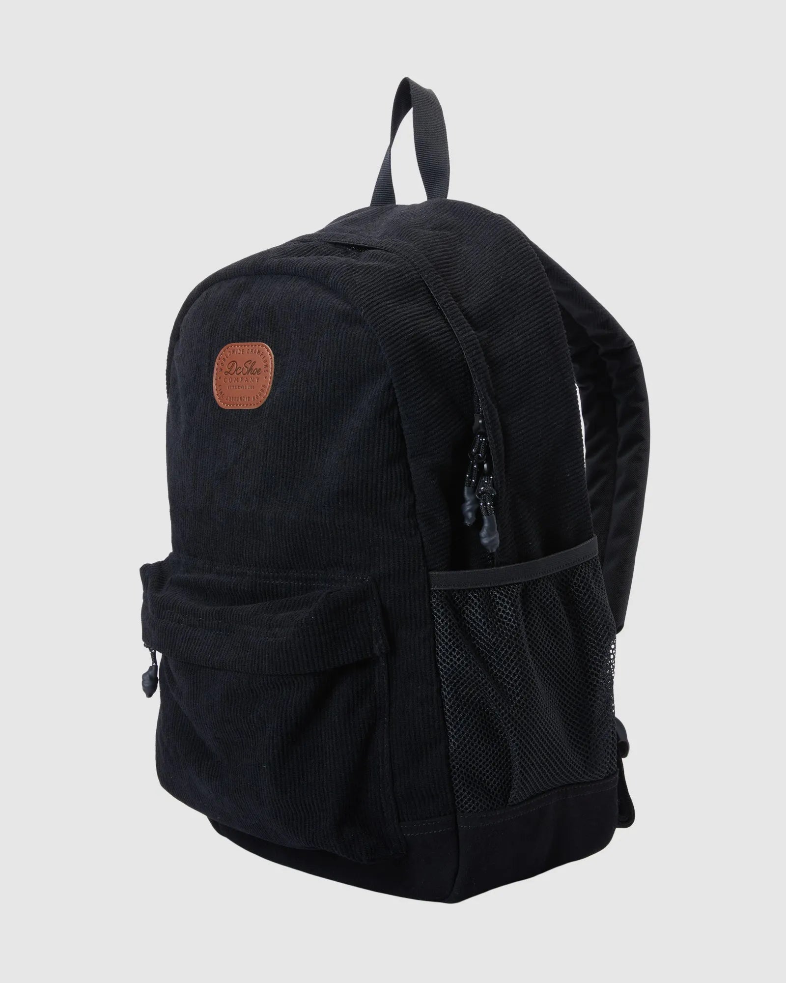 DC Backsider Cord Backpack - Lightweight & Durable Black Backpack for School, Travel & Outdoor Adventures
