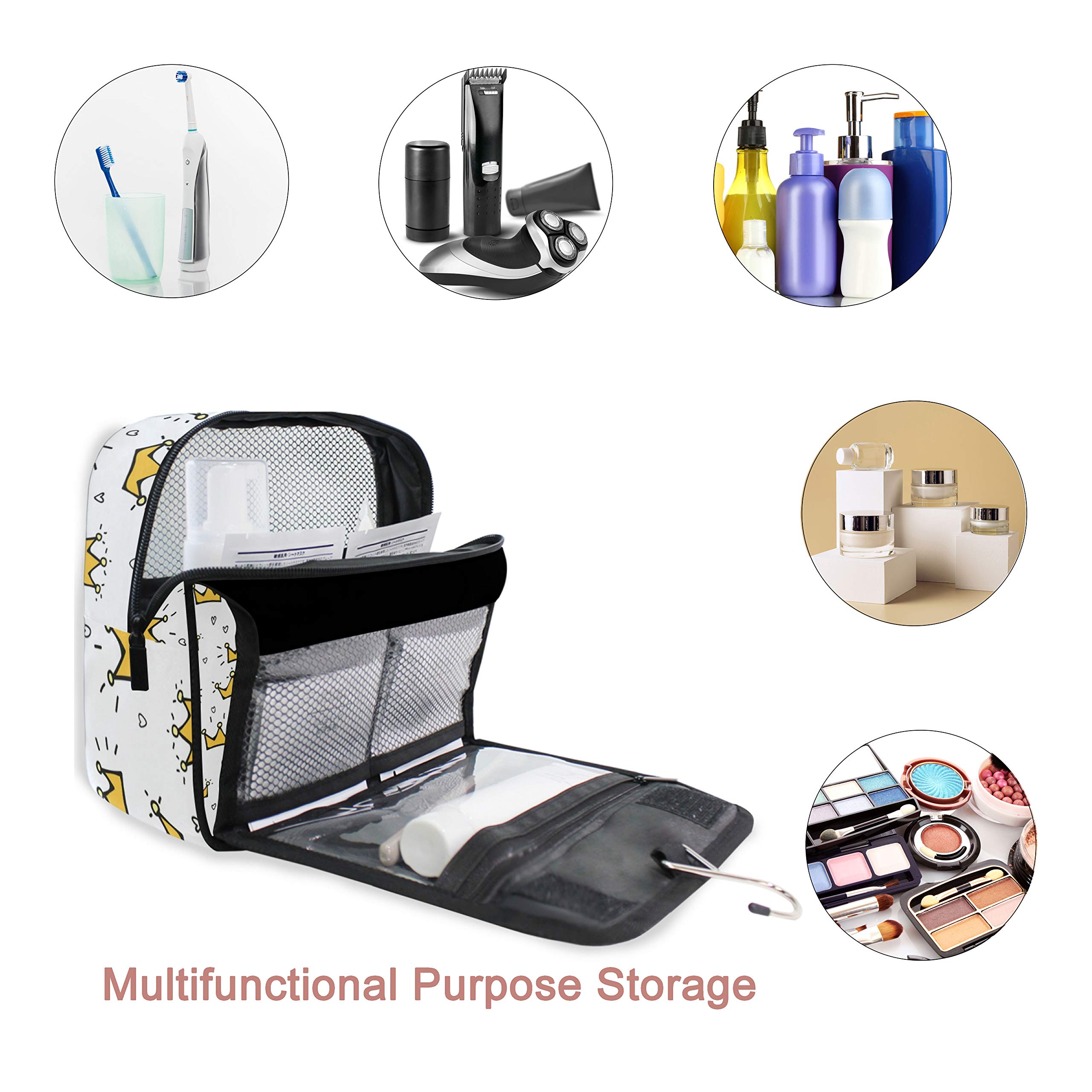 Hanging Travel Toiletry Bag Kit - Waterproof Makeup Case & Cosmetic Organizer for Men & Women - Perfect for Camping, Gym, Business Trips & Vacation Essentials