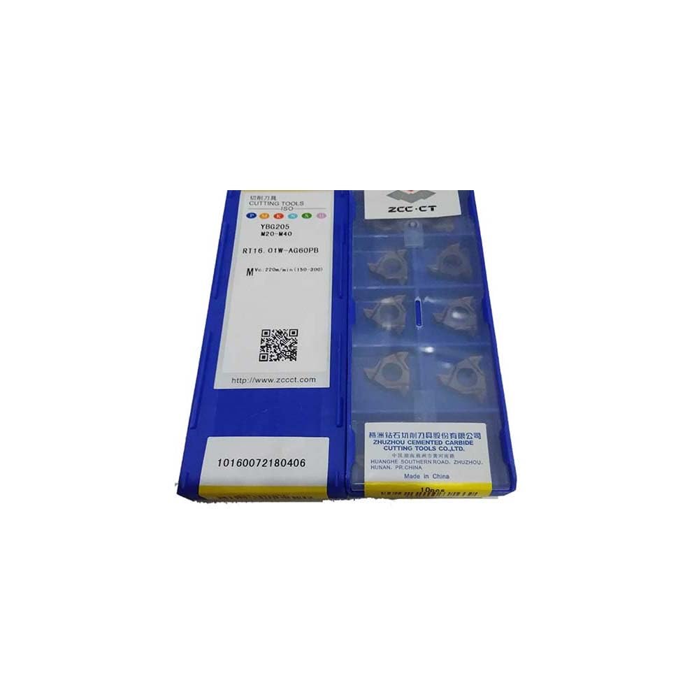 ZCC CT100% Original RT16.01 RT16.01W AG60PB RT16.01W-AG60PB YBG205 Turning Tool Insert for Lathe Machining - Perfect for Metalworking, CNC Turning, and Industrial Manufacturing
