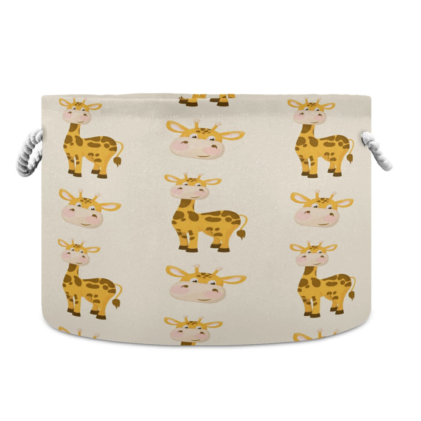 Cute Cartoon Giraffe Large Cotton Rope Basket - 20