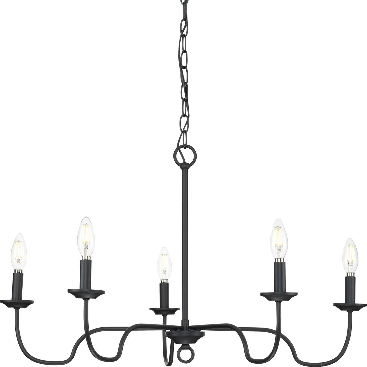 Canebrake Collection Five Light Chandelier - Elegant Rustic Ceiling Lighting Fixture for Dining Room, Bedroom & Living Room Decor