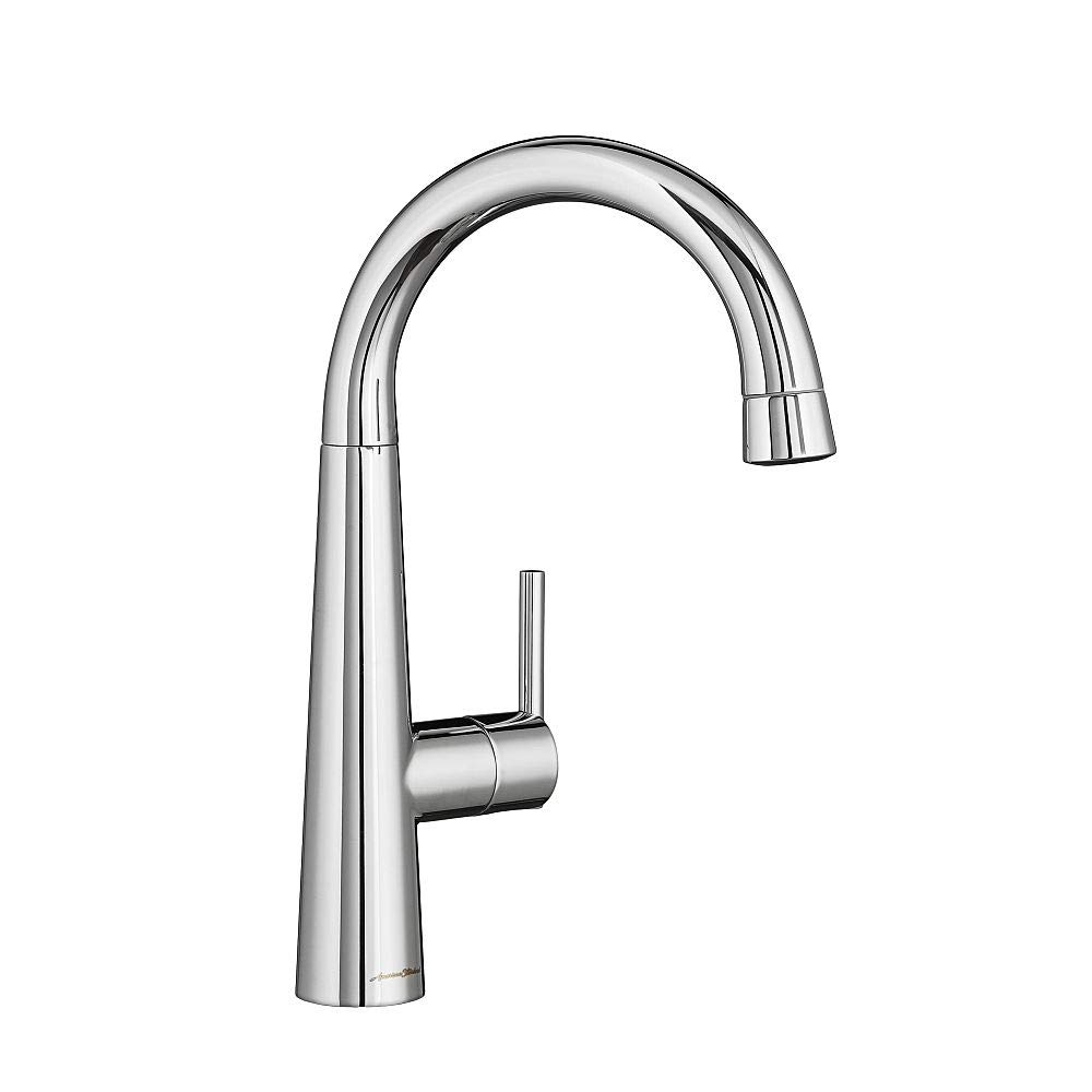 American Standard 4932410.002 Edgewater Pull-Down Bar Faucet in Polished Chrome - Modern Kitchen Sink Faucet with Sprayer for Restaurants, Bars & Home Use
