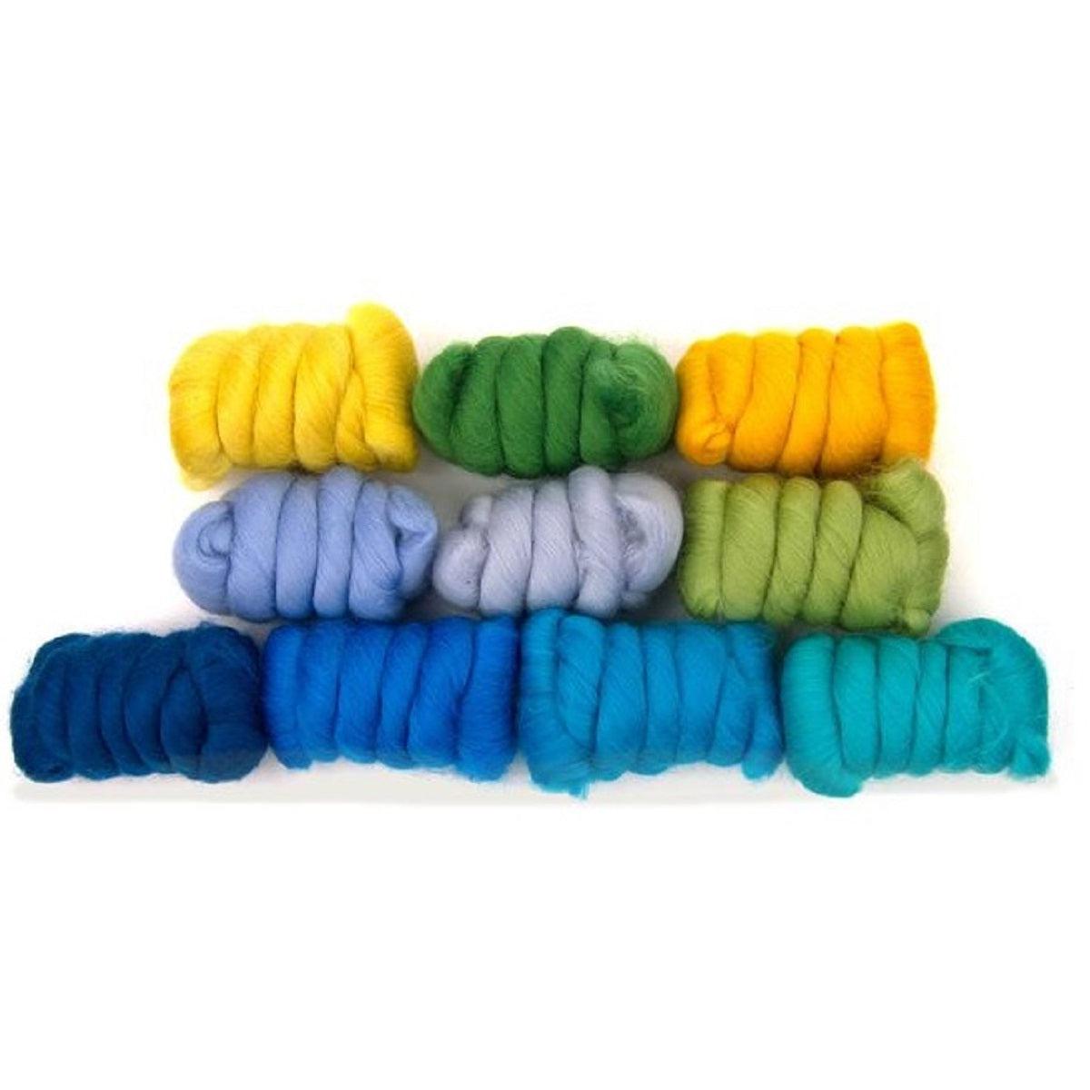 Premium Mixed Merino Wool Variety Pack - 250g, 23 Micron Soft Multicolor Yarn for Knitting, Crochet & DIY Crafts - Perfect for Summer Holiday Projects, Baby Clothes & Home Decor