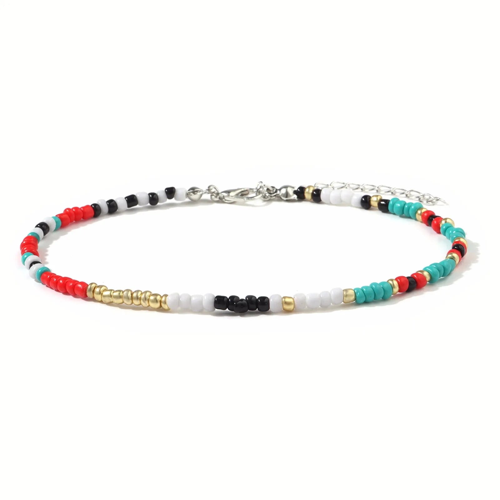Flower Anklet for Women - Boho Floral Ankle Bracelet for Summer Beach, Festival, and Wedding Accessories