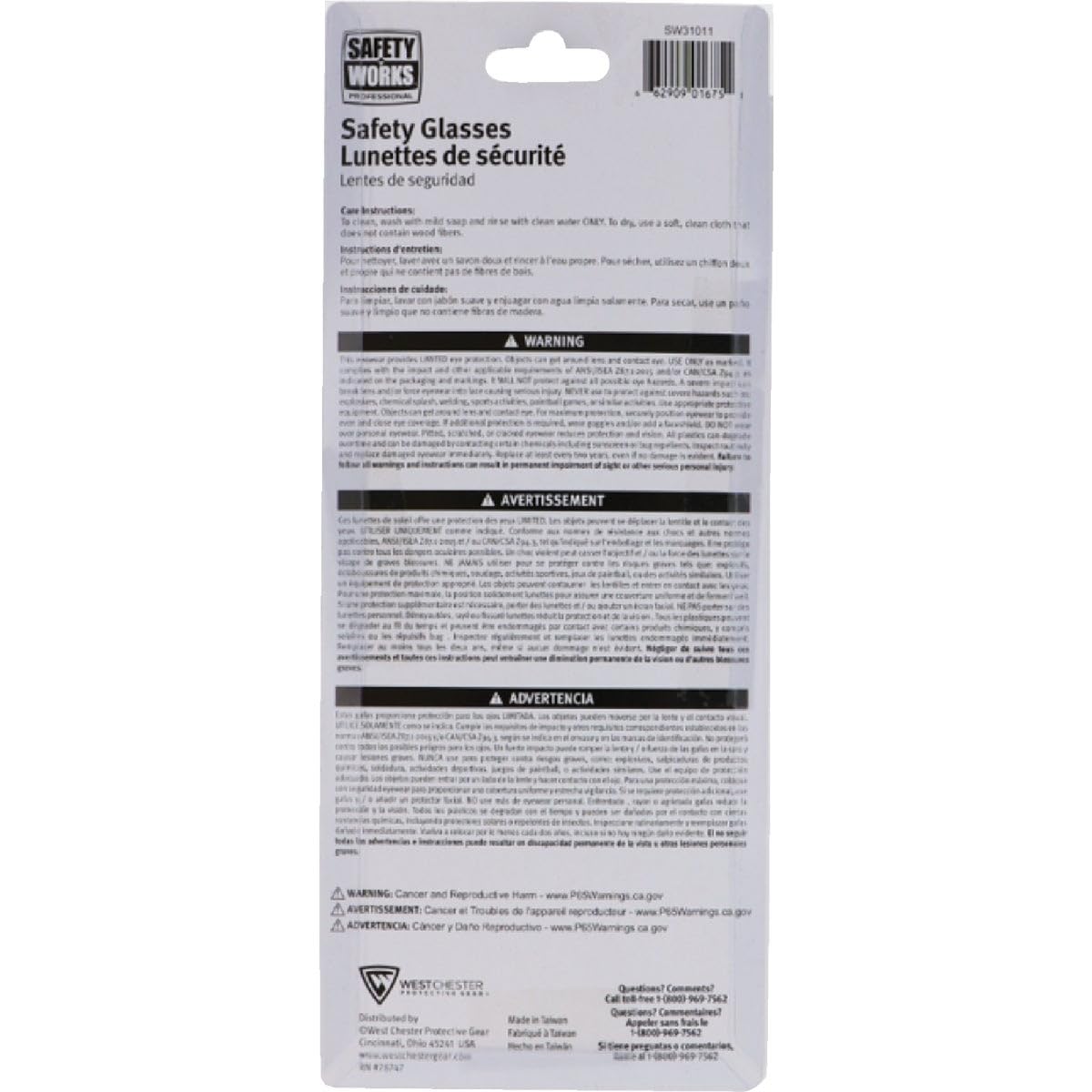Safety Works 10061646 2.0 Bifocal Safety Glasses - ANSI Certified Protective Eyewear for Construction, Woodworking & DIY Projects