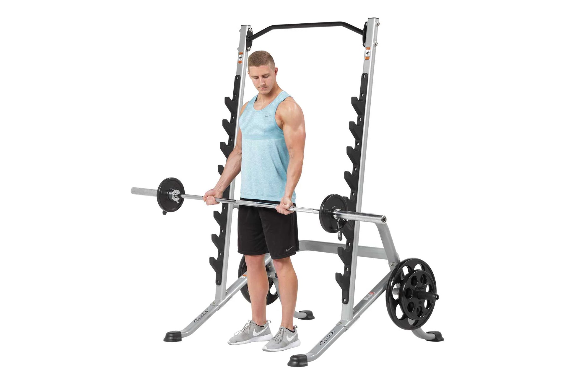 Hoist HF-5970 Multi-Purpose Squat Rack for Home Gym - Power Cage for Weightlifting, Strength Training & CrossFit Workouts | Perfect for Garage & Basement Gym Setup