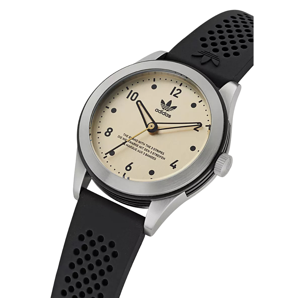 Adidas Originals Unisex Black Silicone Strap Watch AOSY22515 - Stylish Casual & Sports Wear for Everyday Use