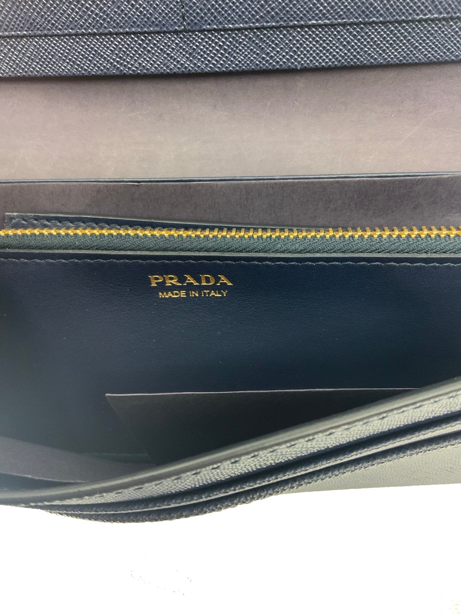 Prada Saffiano Leather Zig Zag Continental Wallet - Authentic Luxury Women's Wallet for Everyday Use & Special Occasions