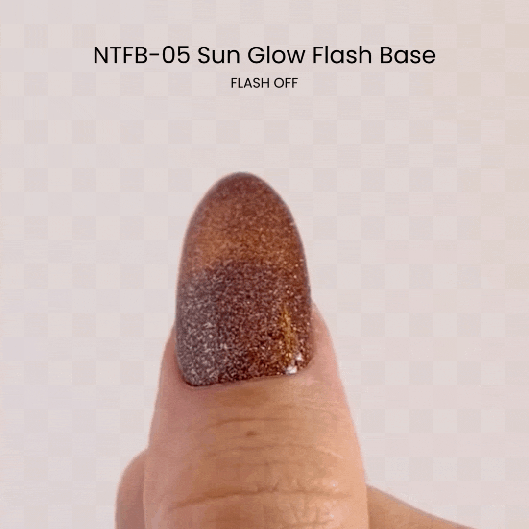 Nail Thoughts NTFB 05 Sun Glow Flash Base - UV Gel Polish for Long-Lasting Manicures | Perfect for Summer Nails & Special Occasions