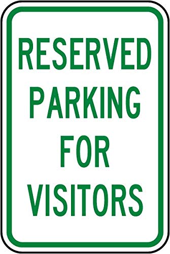 Vinyl Stickers Bundle - Safety & Warning Signs, Warehouse Stickers, Reserved Parking for Visitors (3.5