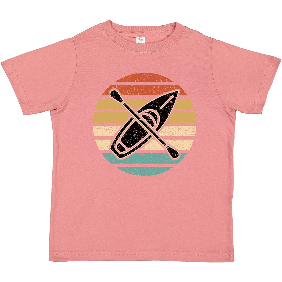 Inktastic Retro Kayak Boating Toddler T-Shirt - Cute Kayaking Graphic Tee for Kids, Boys & Girls - Perfect for Beach Trips, Family Vacations & Outdoor Adventures