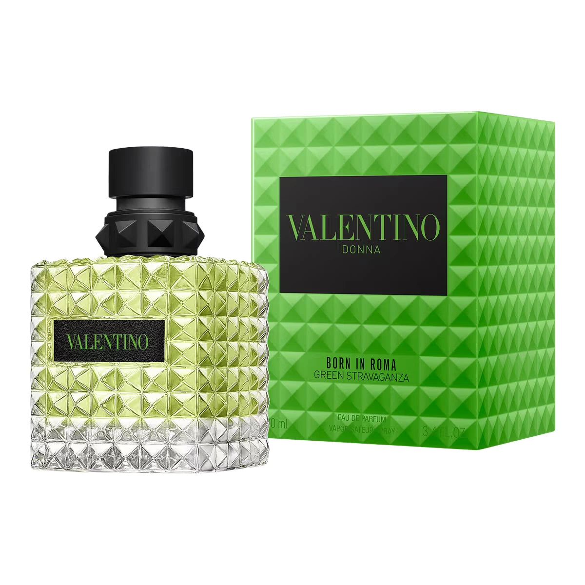 Born In Roma Donna Green Stravaganza 3.4 oz Eau de Parfum for Women | Luxury Floral Fragrance for Everyday Wear & Special Occasions