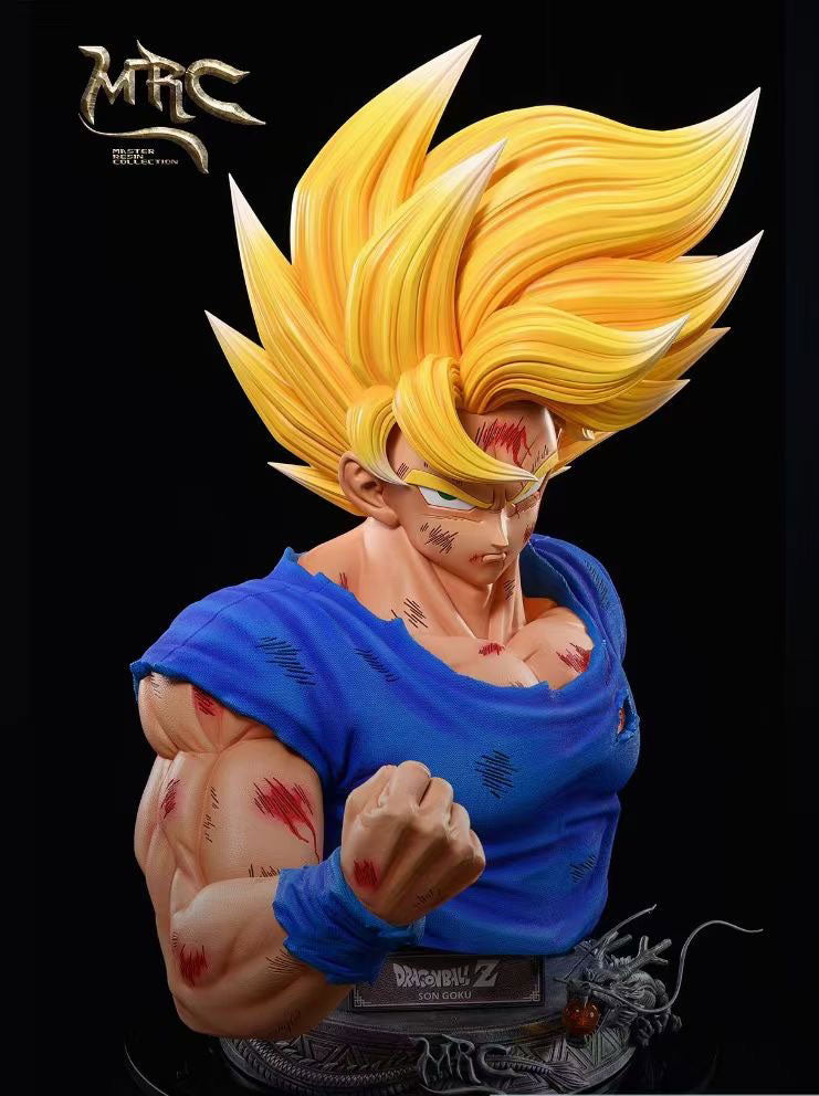 MRC Studio Goku Bust 1/1 Scale Dragon Ball Z Anime Statue - Perfect for Home Decor, Office Display & Anime Collection