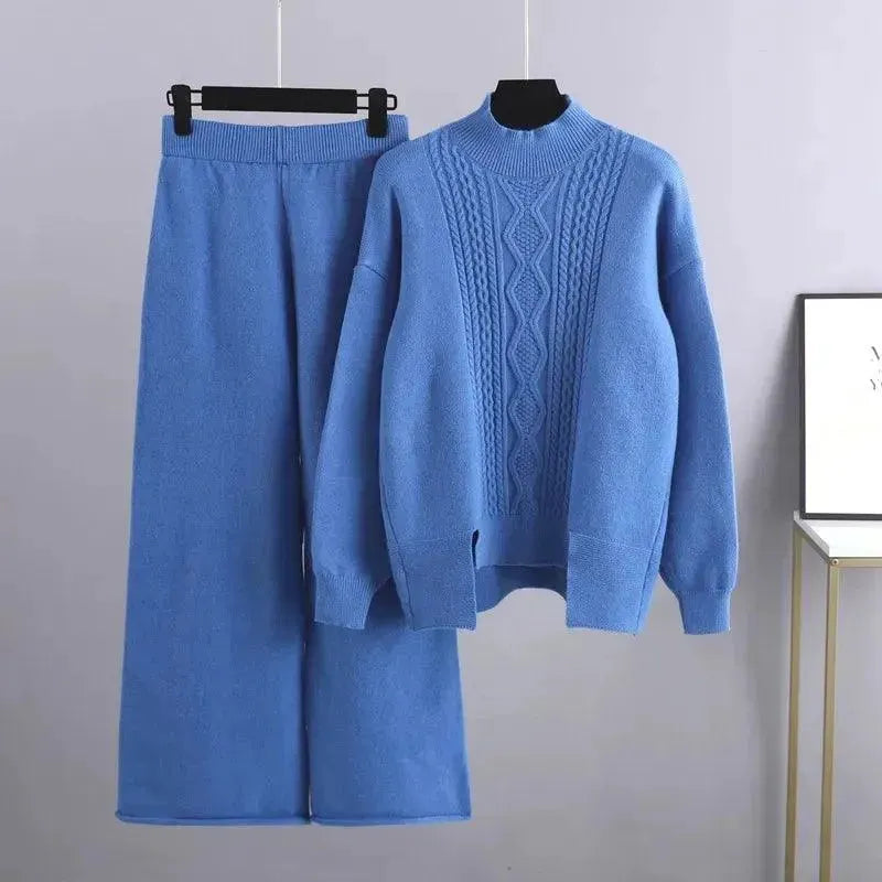 Stylish Women's Casual Wool 3-Piece Outfit Set - Comfortable Winter Knitwear for Office, Dating & Daily Wear