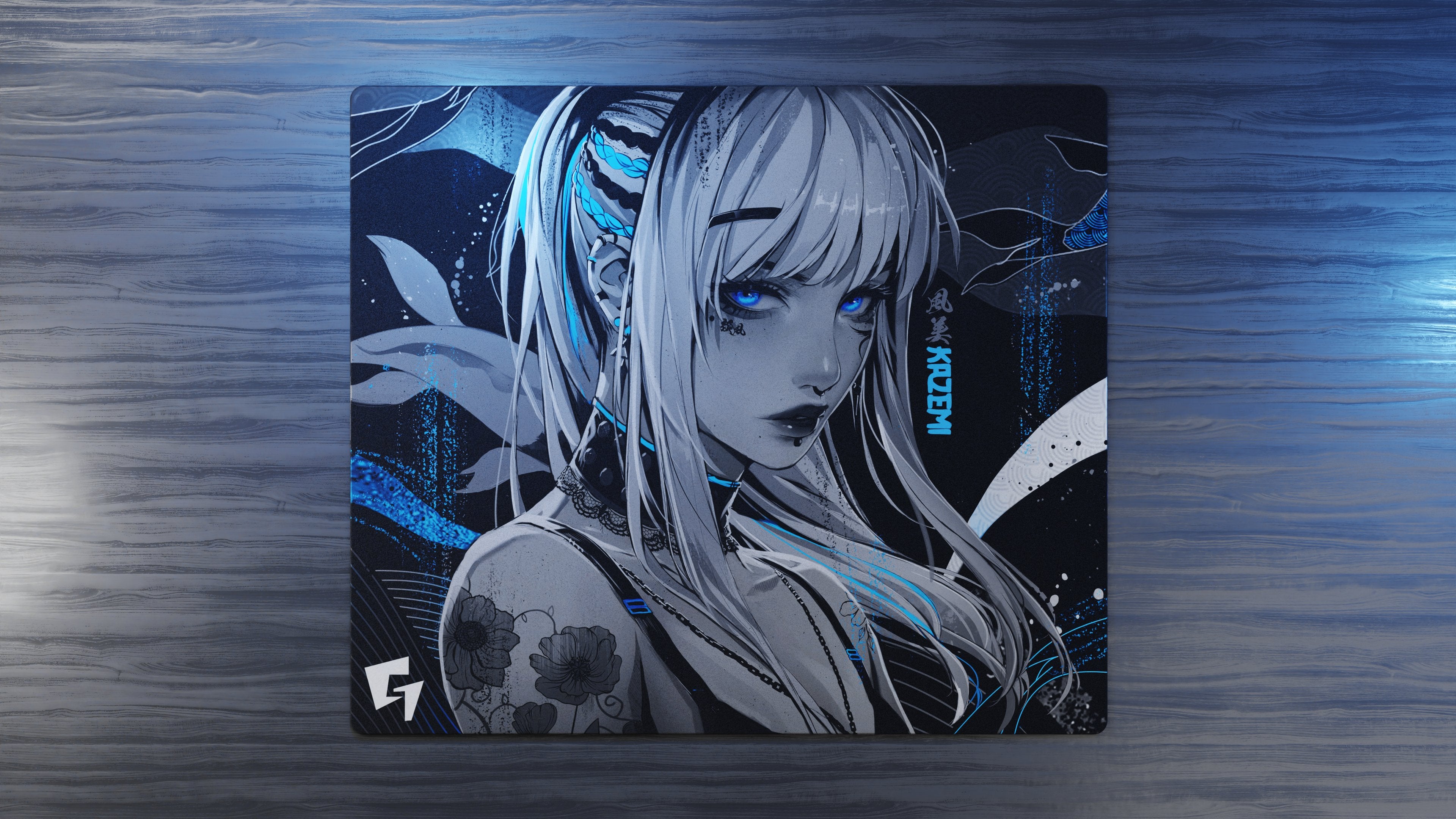 Premium GLSSWRKS Kazemi Glass Mouse Pad - Ultra Smooth Surface for Gaming & Office Use - Non-Slip Base - Perfect for PC, Laptop, Mac & Workstation Desks