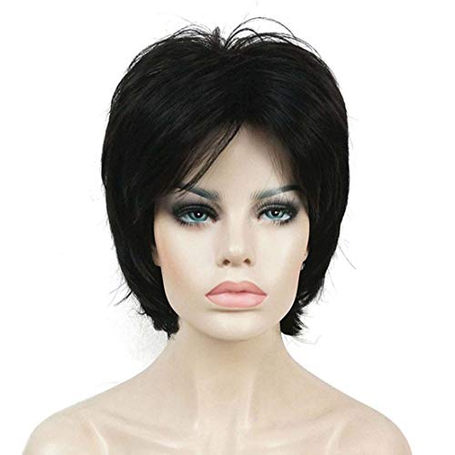 Stylish Short Layered Shaggy Synthetic Wig with Bangs for Women - Perfect for Cosplay, Halloween & Daily Fashion Looks