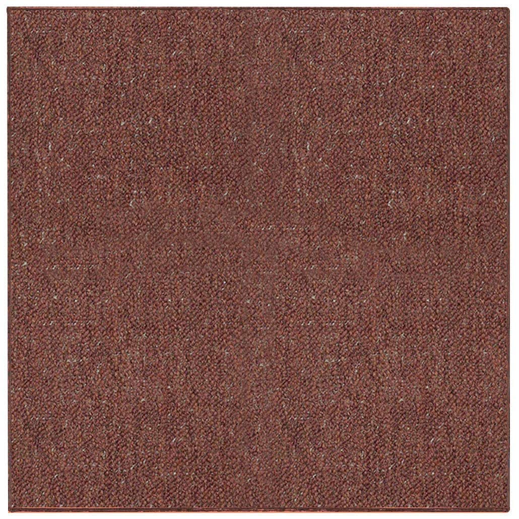 5' x 5' Oversized Rust-Colored Indoor Outdoor Area Rugs - Perfect for Patio, Deck, Living Room & Garden Decor