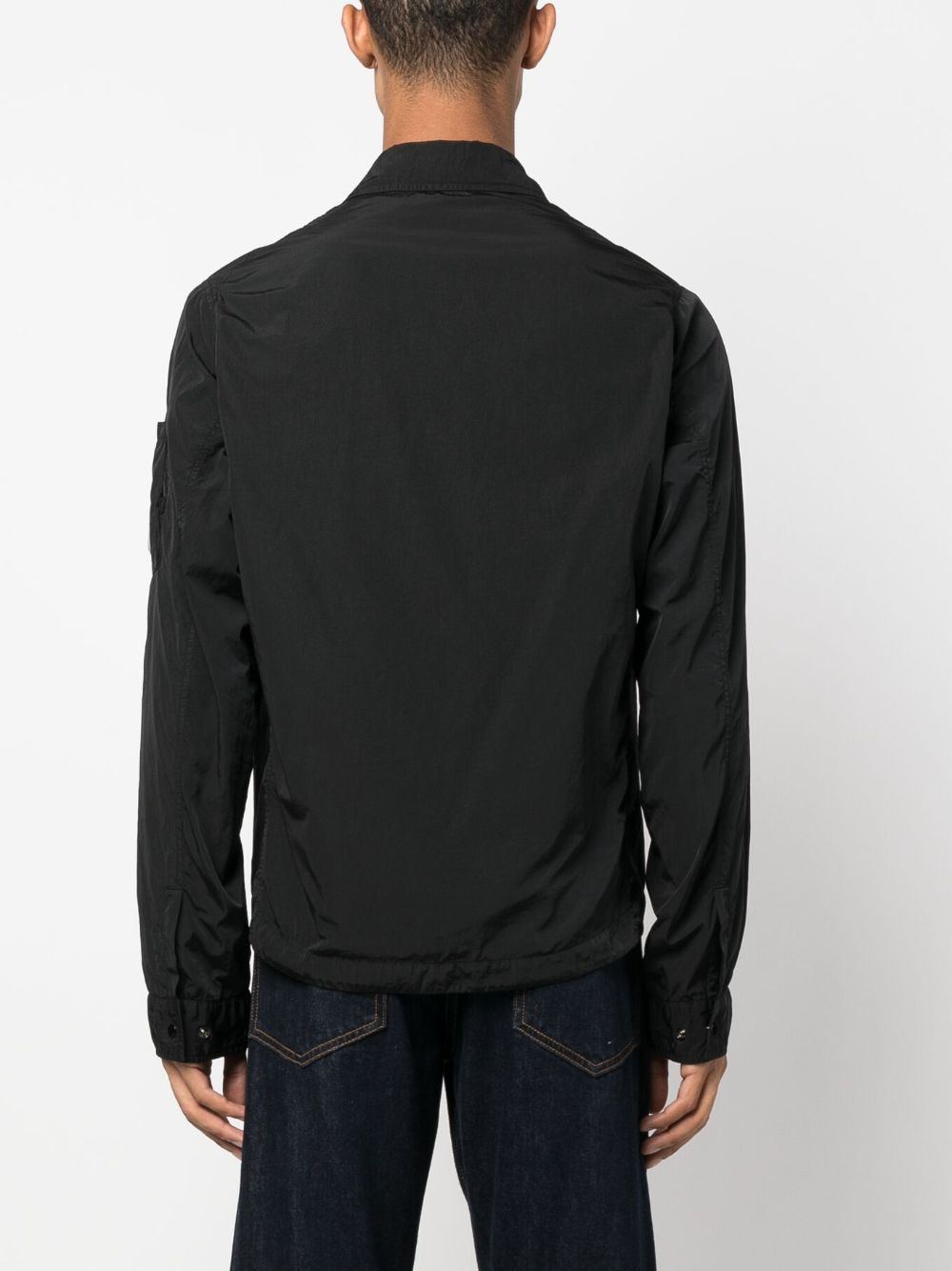 C.P.Company Black Jacket for Men - Stylish Waterproof Windbreaker for Urban Commuting & Outdoor Adventures