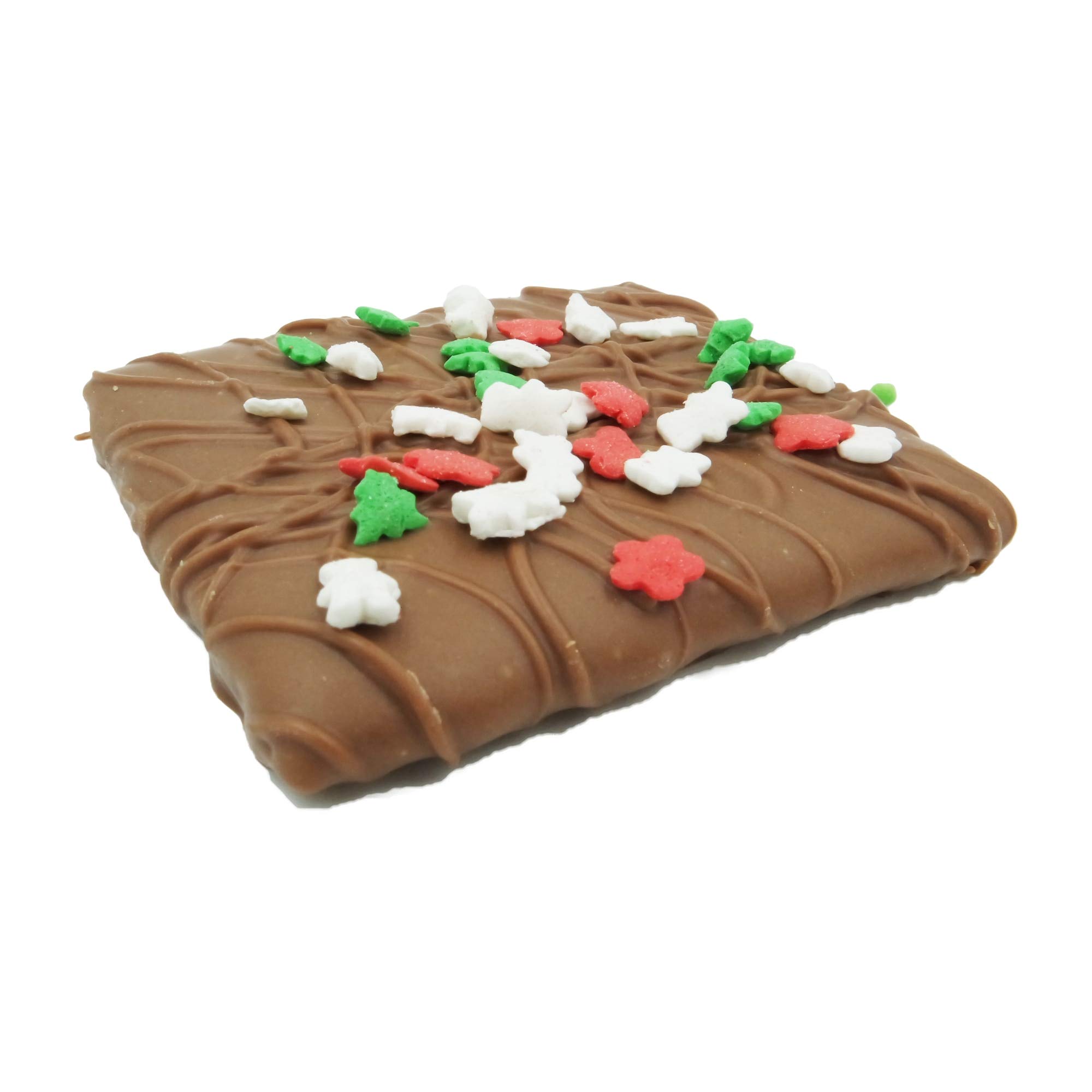 Philadelphia Candies Christmas Happy Holidays Gift - Milk Chocolate Covered Graham Crackers, 6 Ounce - Perfect for Holiday Gifting, Party Favors & Sweet Treats