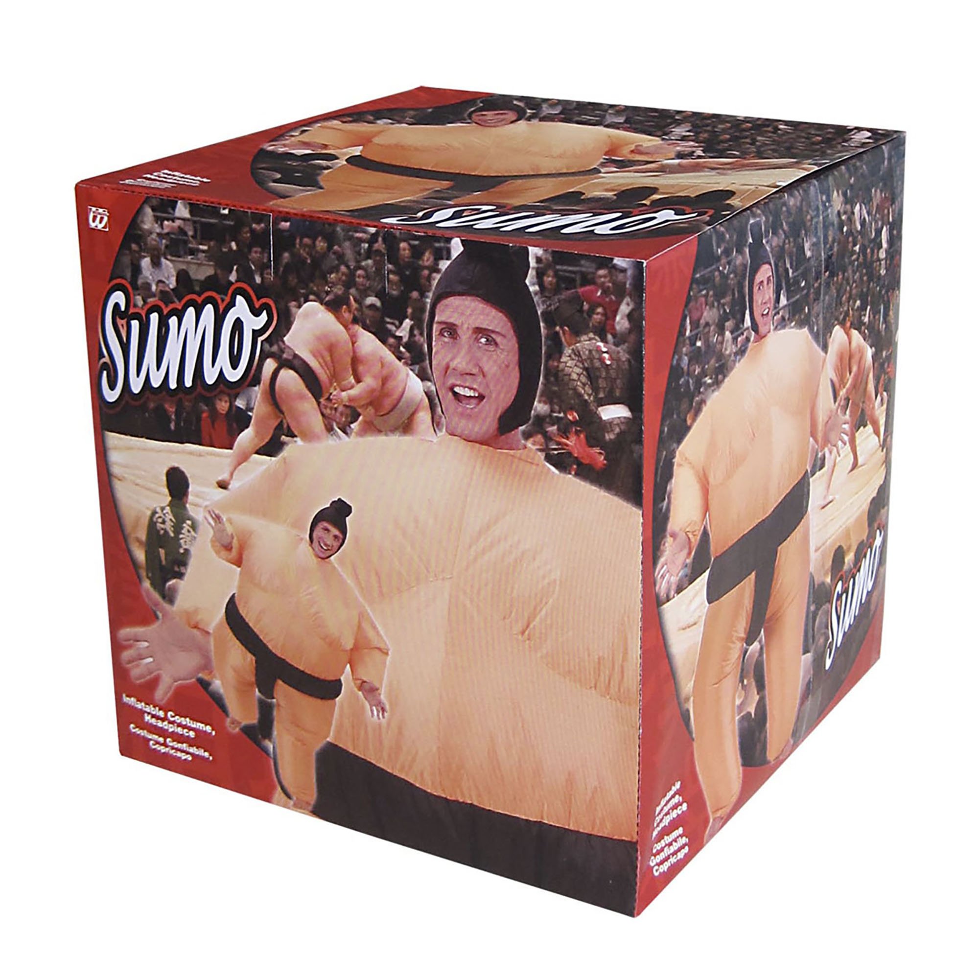 Inflatable Sumo Costume for Men - Chinese Oriental Fancy Dress Outfit for Halloween, Cosplay, and Themed Parties