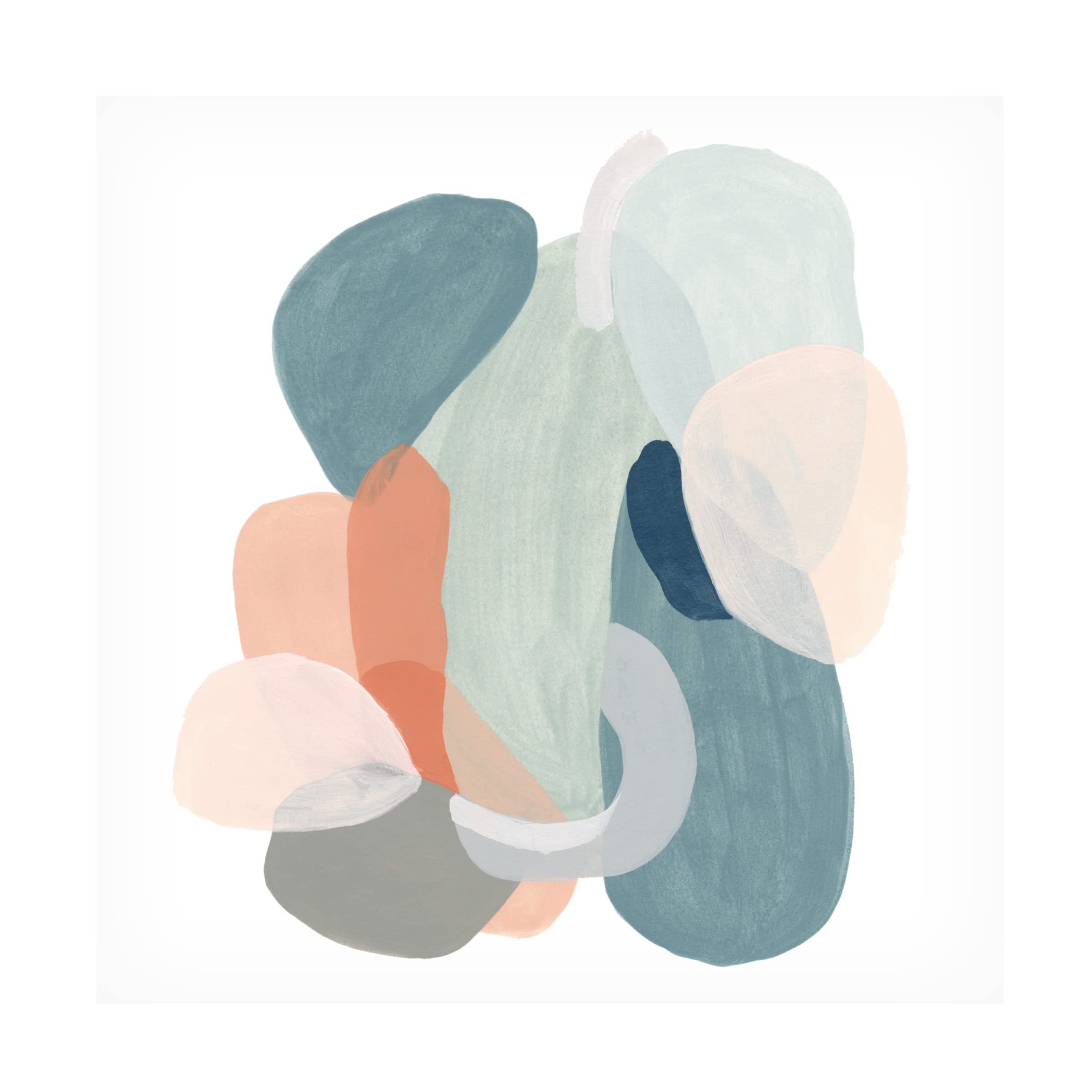 June Erica Vess 'Modular Motion III' Abstract Canvas Wall Art - Modern Home & Office Decor - Perfect for Living Room, Bedroom or Workspace