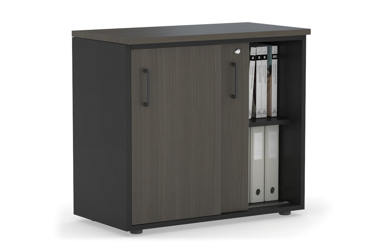 Modern 800W x 750H x 450D Sliding Door Credenza Cabinet - Stylish Storage Solution for Living Room, Bedroom or Office Organization