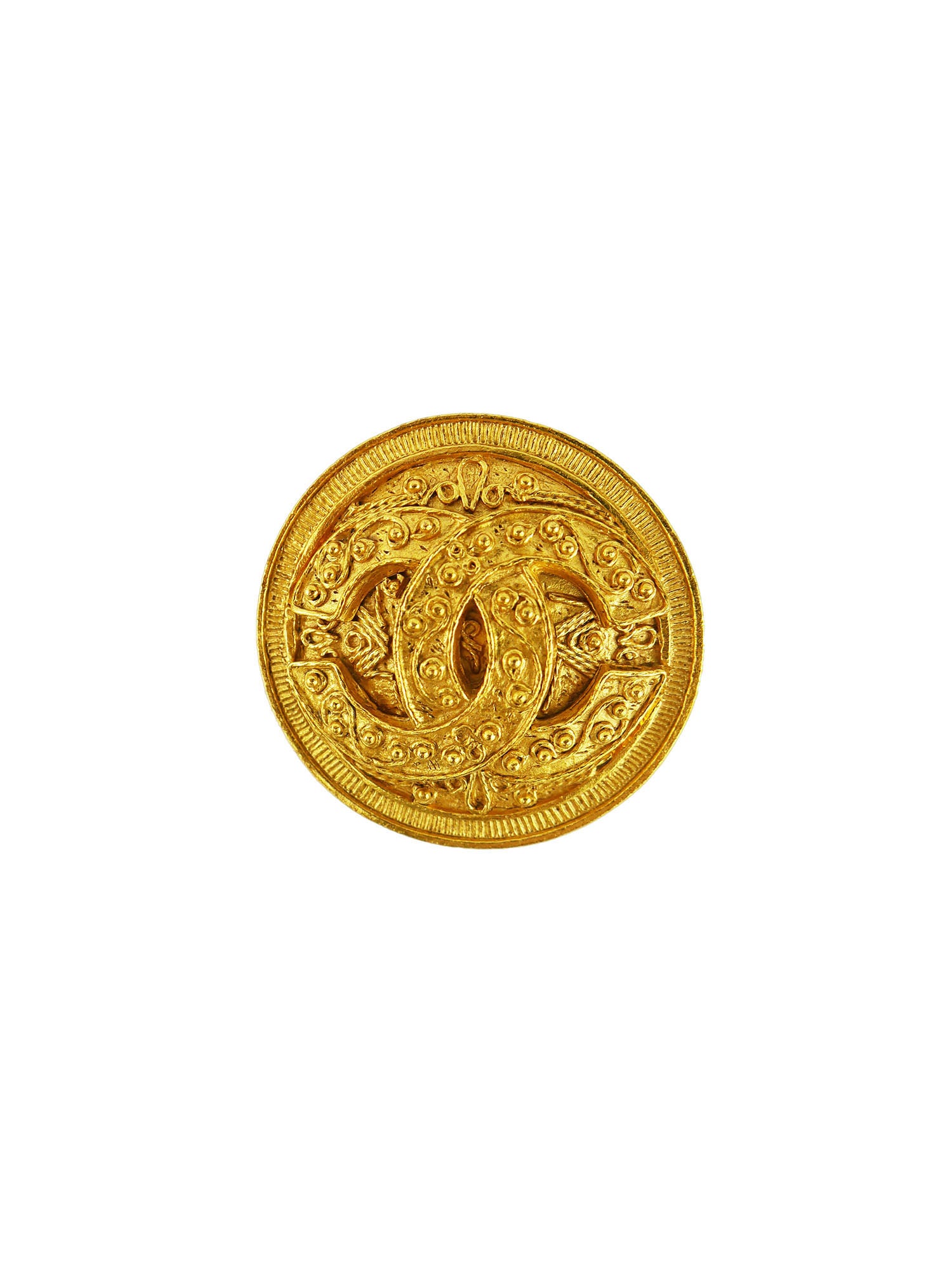 Vintage Chanel Brooch Pin - Classic Elegant CC Logo Jewelry for Women, Perfect for Blazers, Scarves & Handbags (Gift Idea)