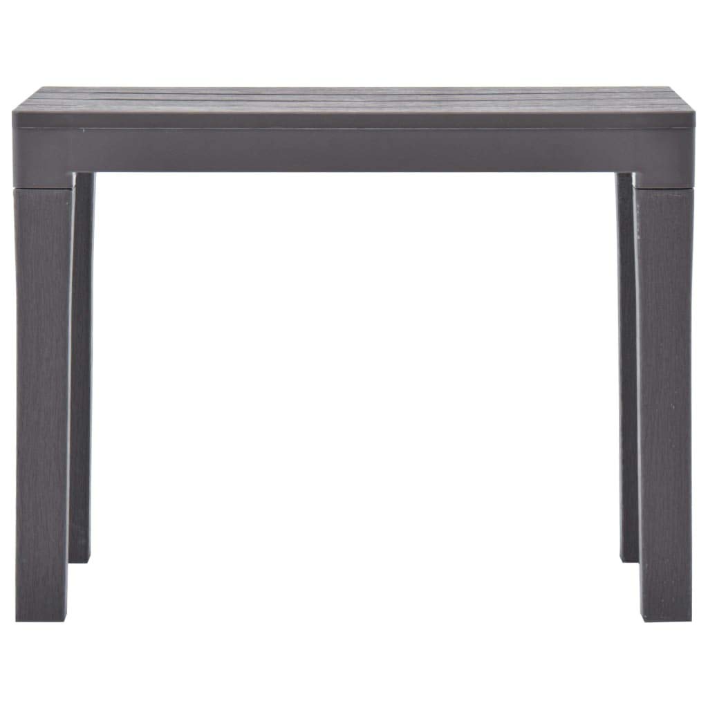 2-Piece Mocca Plastic Garden Bench Set - Outdoor Patio Furniture for Yard, Garden & Backyard Seating - Fast Shipping | Perfect for Relaxing, Entertaining & Decorating Outdoor Spaces