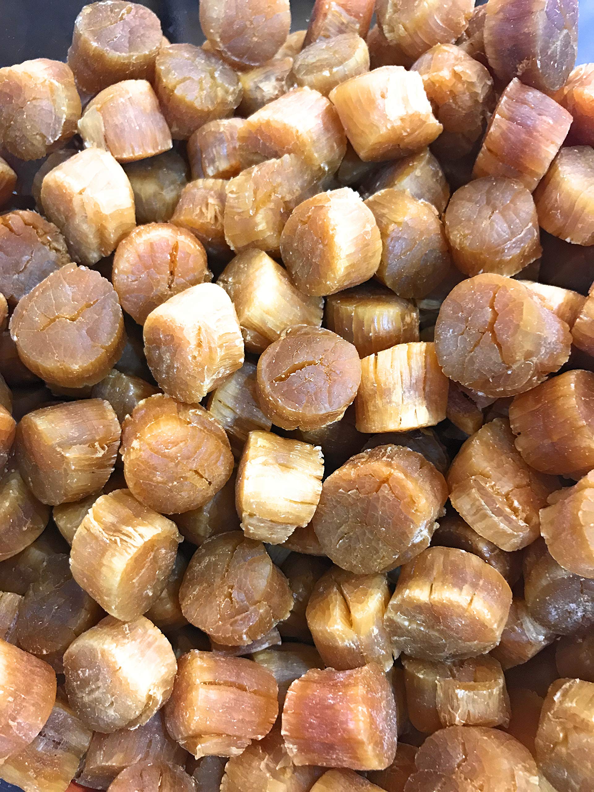 Premium Japanese Hokkaido Natural Sun-Dried Scallops - Medium Size 1 LB (16oz) - Wild Caught, No Additives - Perfect for Soups, Pasta & Gourmet Cooking - Elegant Gift Box Packaging