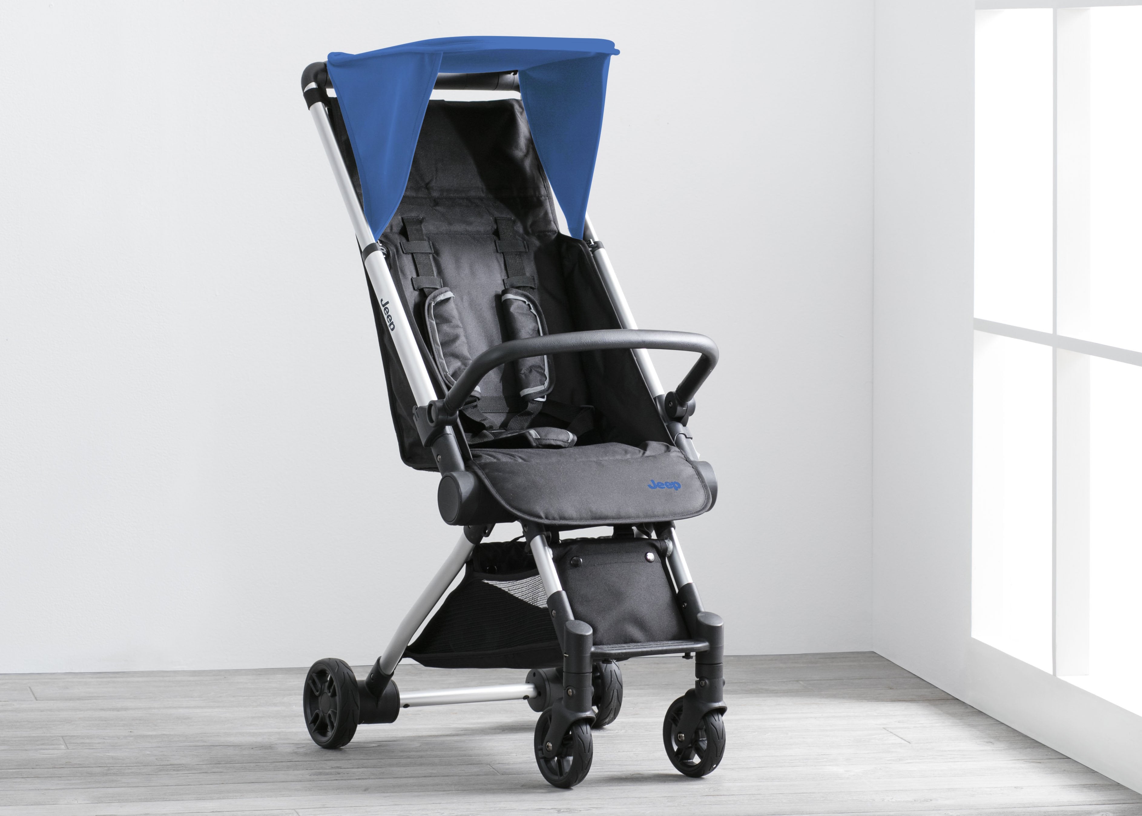 Lightweight Arrow Travel Stroller for Toddlers - Compact Foldable Baby Stroller with Canopy & Storage Basket - Perfect for Airports, Shopping & Family Outings