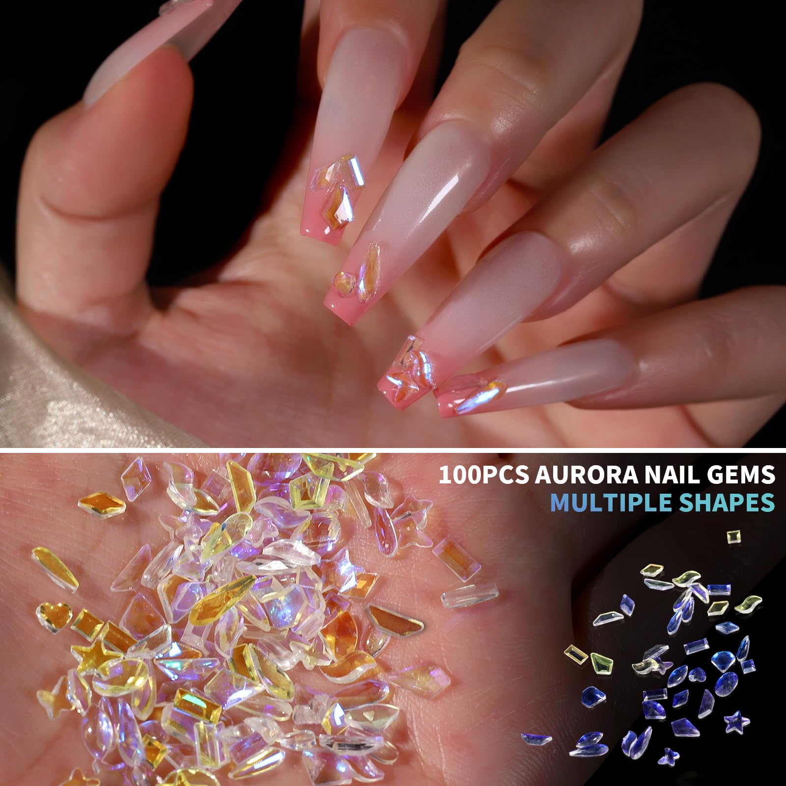Premium Pearl Chrome Nail Powder Kit - 4pcs Gel Nail Chrome Powder for Stunning Metallic Nail Art | White Chrome Powder for Acrylic & Gel Nails | Perfect for Salon Professionals & DIY Nail Enthusiasts | Great for Parties, Weddings & Special Occasions