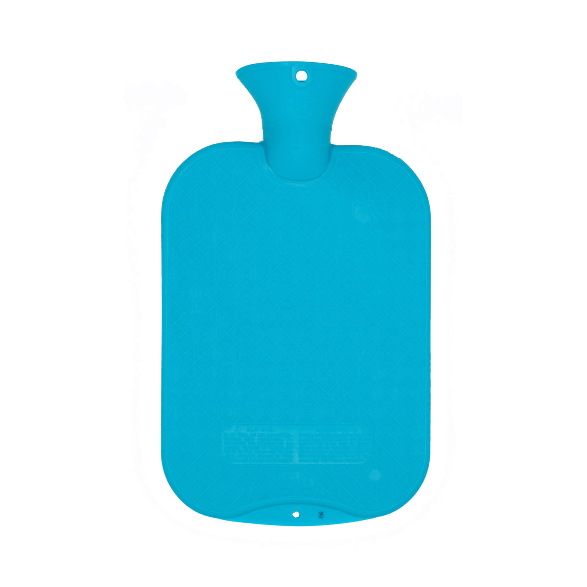 2 Liter Ocean Blue Single Ribbed Fashy Hot Water Bottle - Perfect for Pain Relief, Warmth & Comfort at Home, Office or Travel