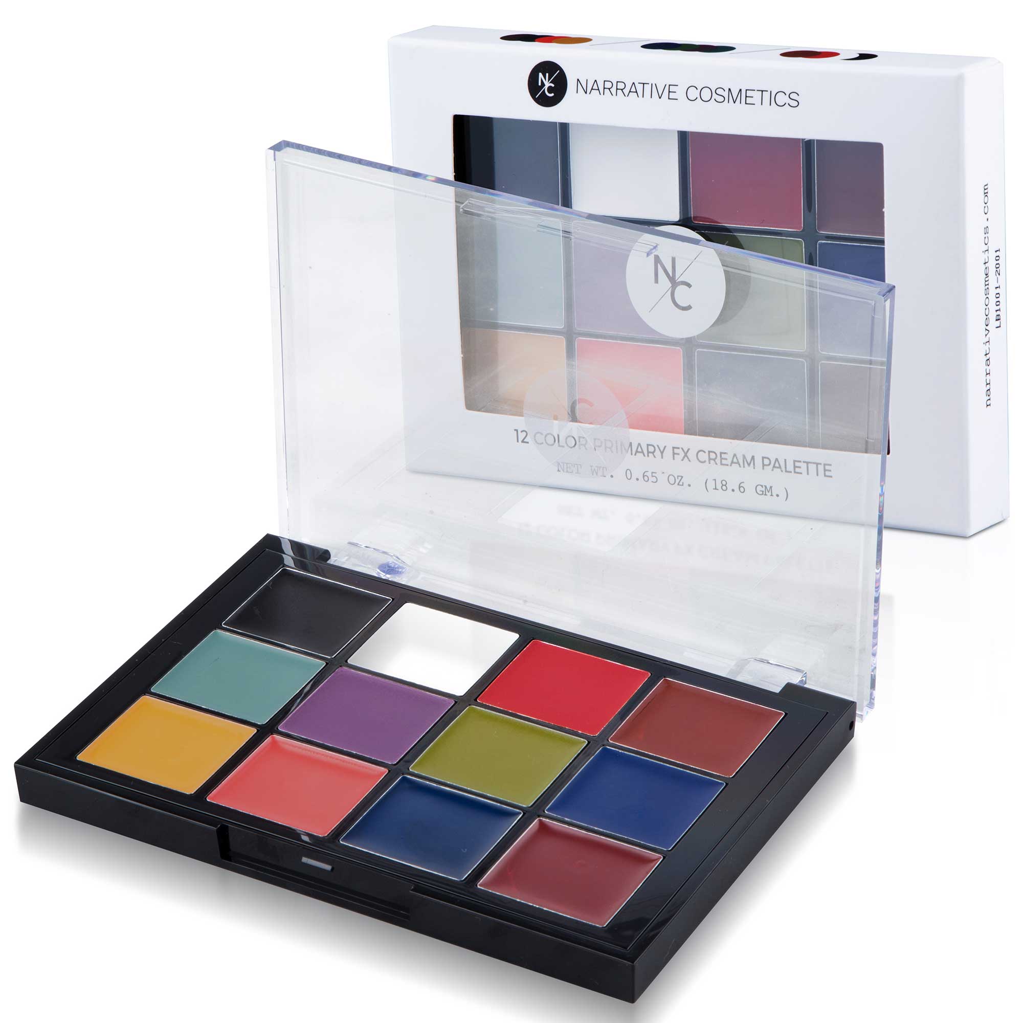 Quick Drying FX Cream Makeup Palette - Professional Special Effects Makeup for Halloween, Cosplay & Theater - Waterproof & Long Lasting