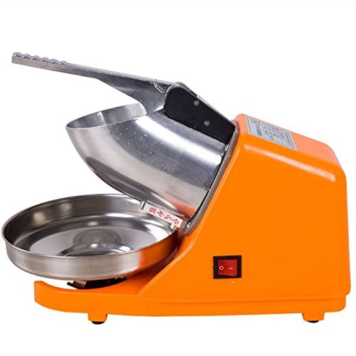 TOPCHANCES 300W Electric Ice Crusher & Shaver Machine - 143lbs/Hour Snow Cone Maker for Home & Commercial Use - Perfect for Cocktails, Smoothies, and Summer Treats (220V)