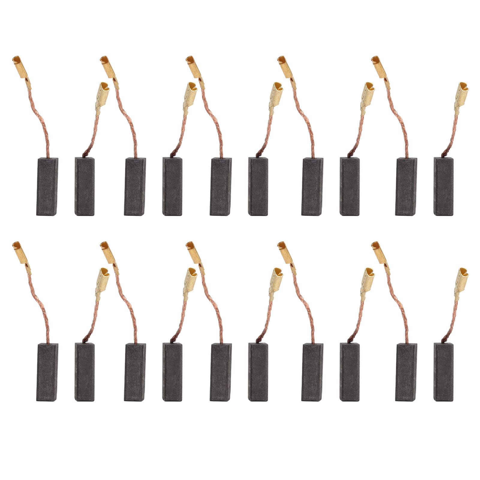 20PCS 5x8x15mm Copper Carbon Motor Brushes Replacement - Compatible with Electric Hand Drills, Angle Grinders, Blowers, Mixers & Trimming Machines - Ideal for DIY Repairs & Power Tool Maintenance