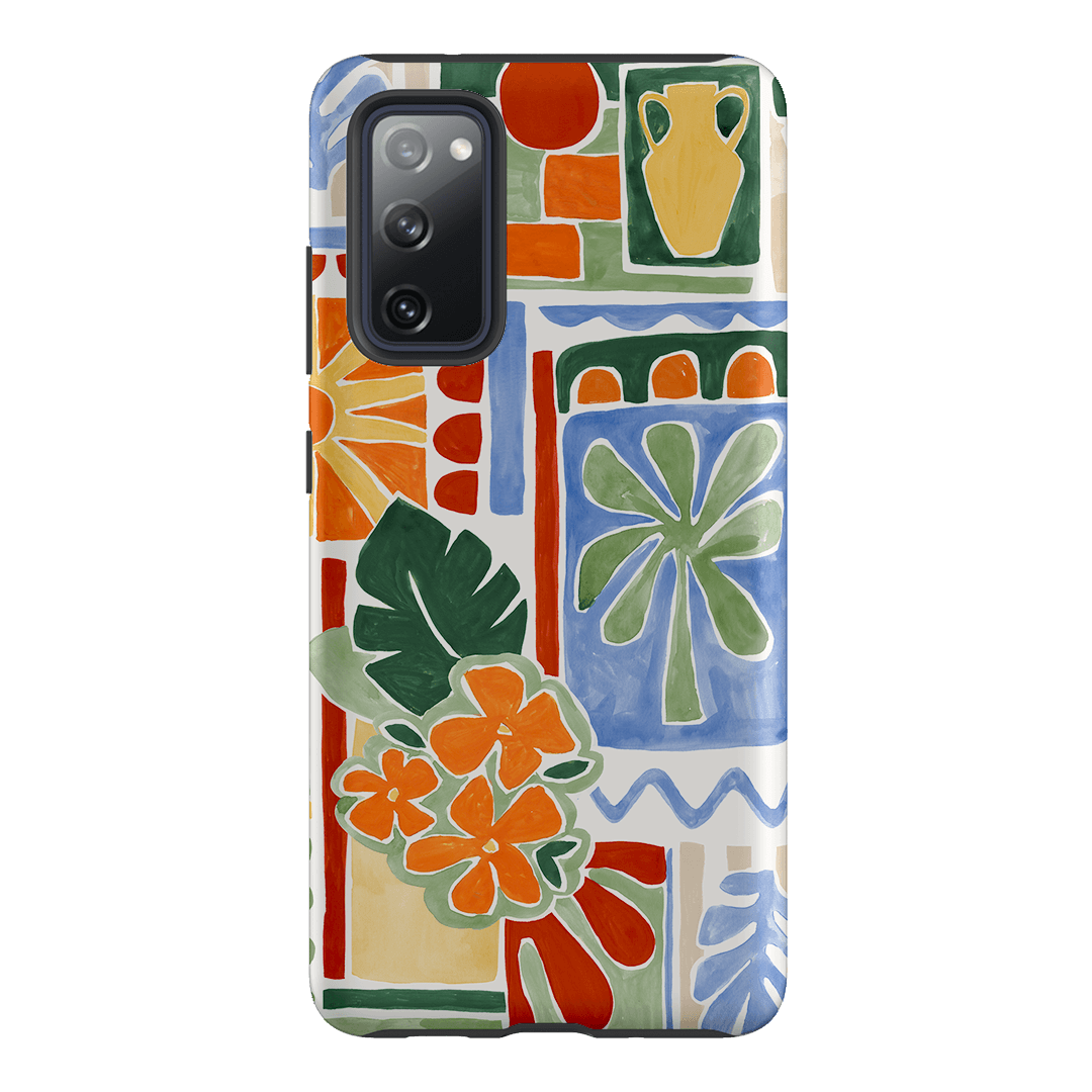 Tropicana Tile Pattern Phone Case - Durable Protective Cover for iPhone & Samsung - Trendy Aesthetic Design for Everyday Use & Travel