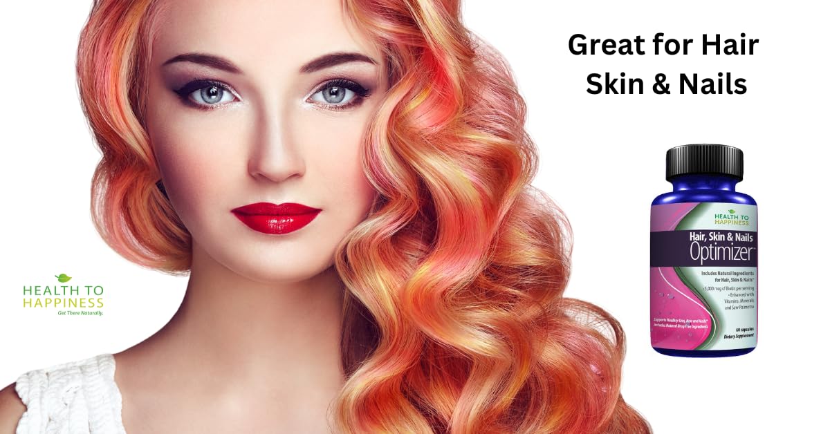 Premium Hair Growth Formula with 5000mcg Biotin & Hydrolyzed Collagen - Stimulates Hair Growth & Skin Radiance | Hair, Skin & Nails Supplement for Men & Women | 60 Capsules (30-Day Supply) | Perfect for Thinning Hair, Brittle Nails & Dull Skin Care Routine