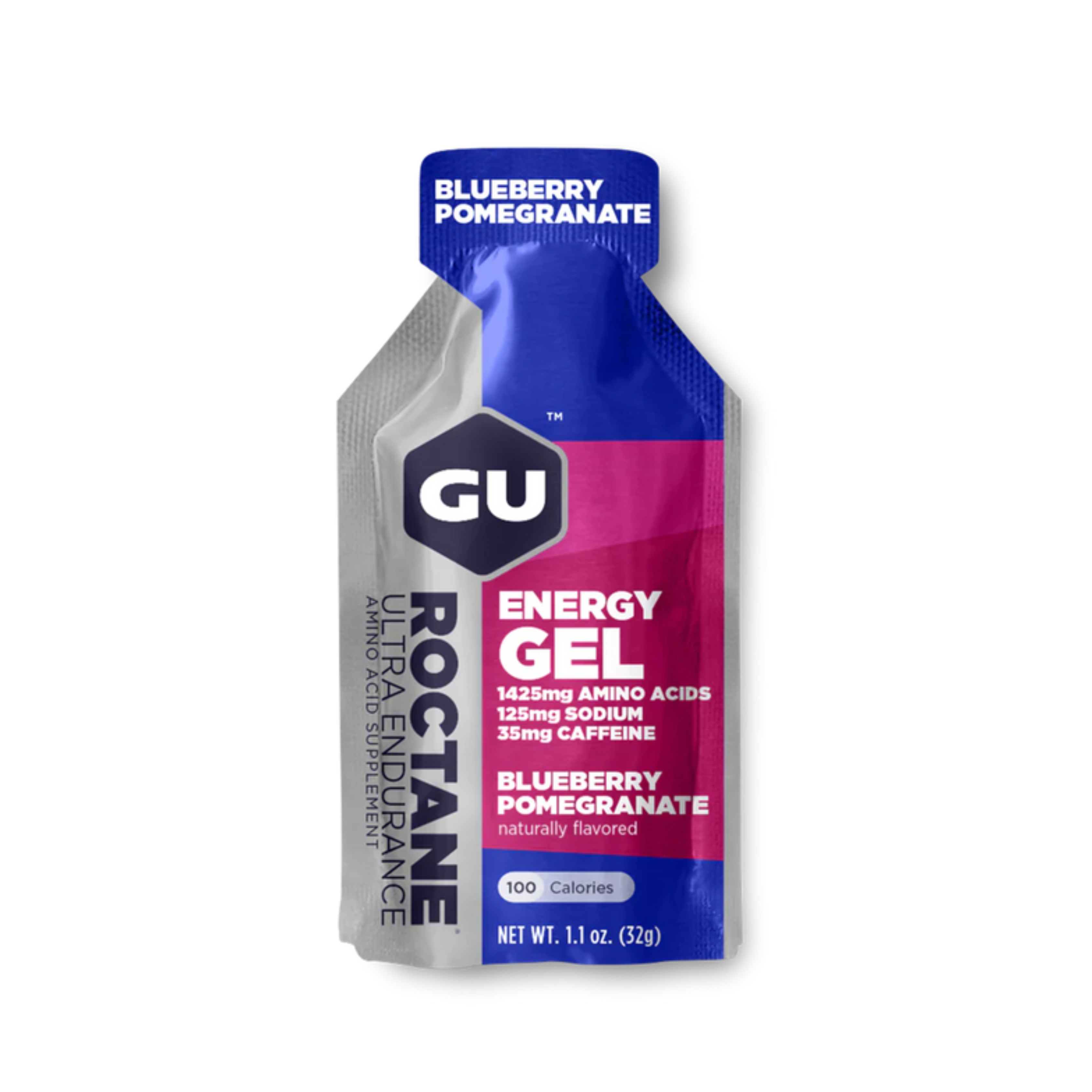 GU Energy Roctane Ultra Endurance Energy Gel - Blueberry Pomegranate Flavor - High Performance Sports Nutrition for Marathon, Cycling & Triathlon Training