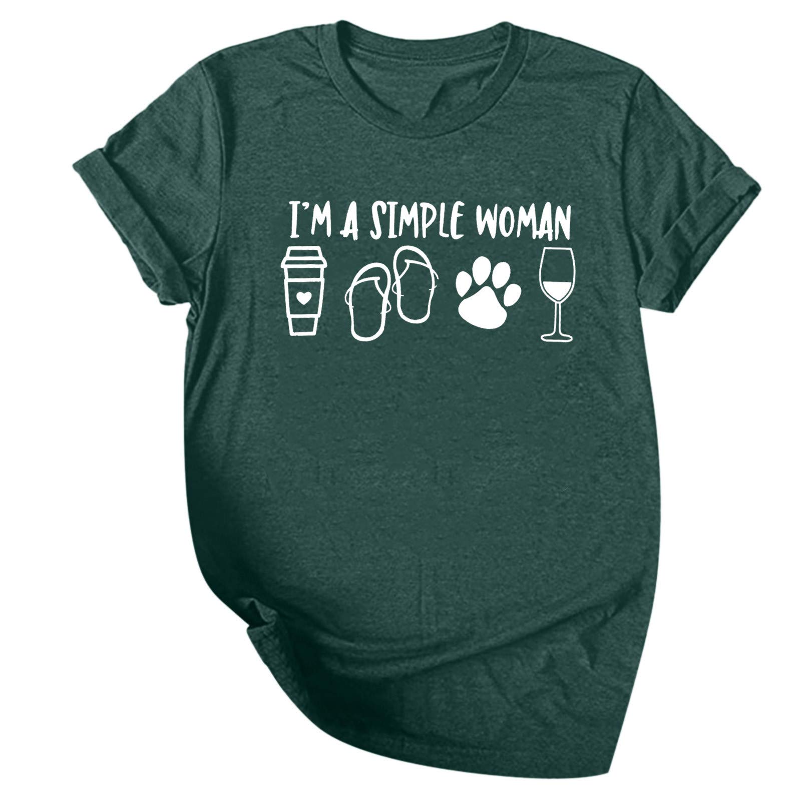 Women's Casual Short Sleeve Graphic Crewneck Blouse - Summer & Fall Tops for Women | Perfect for Daily Wear, Weekend Outings & Casual Office Looks #C451