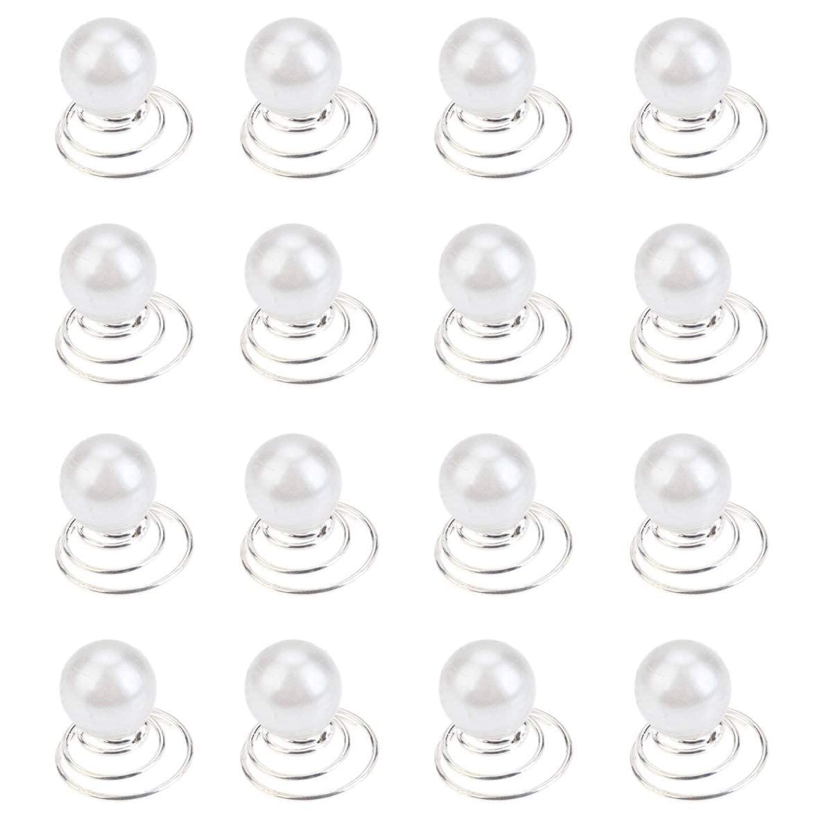 10 Pcs Spiral Hair Pins - Swirl Hair Twists Coils with Pearl Tips, Metal Hair Clips for Women | Perfect for Updos, Braids, Bun Hairstyles & Wedding Accessories
