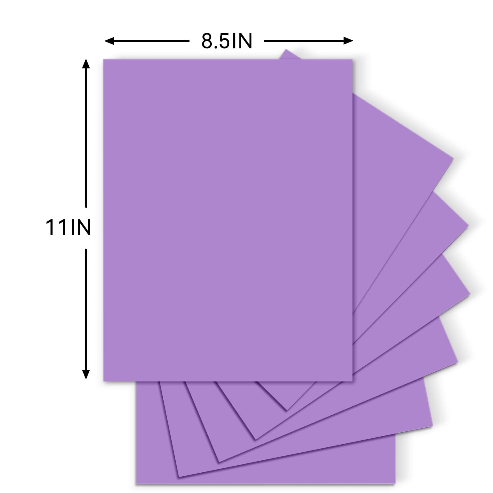 25 Sheets Purple Cardstock Paper 8.5 x 11 Inch - Heavyweight 90 lb/250 GSM Craft Paper for Cricut, Card Making, Scrapbooking - Perfect for DIY Invitations, Greeting Cards, and Home Decor Projects