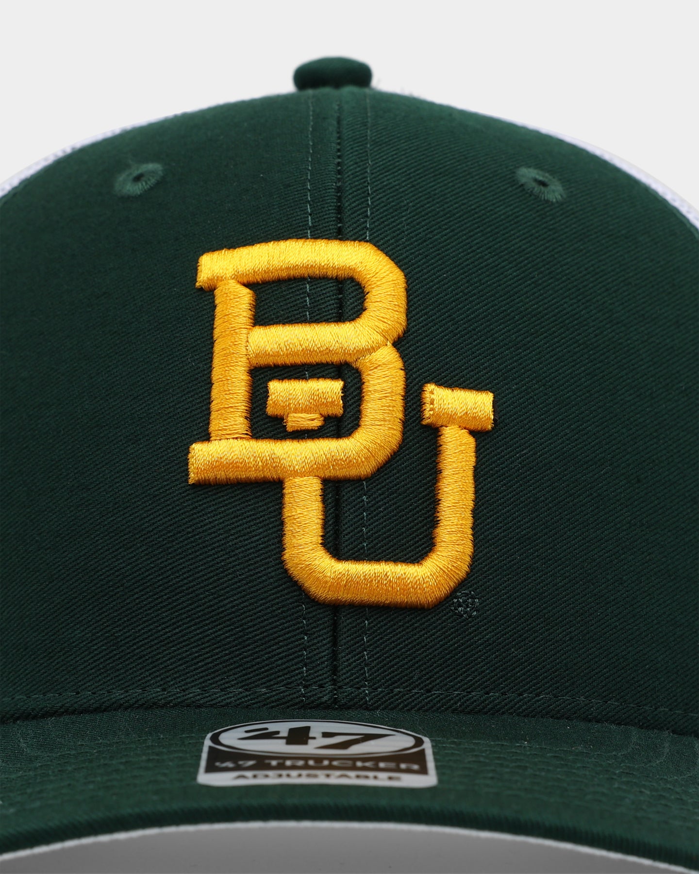 47 Brand Baylor Bears '47 Trucker Snapback Hat - Adjustable Dark Green Baseball Cap for Men & Women - Perfect for Game Day, Tailgating & Casual Wear