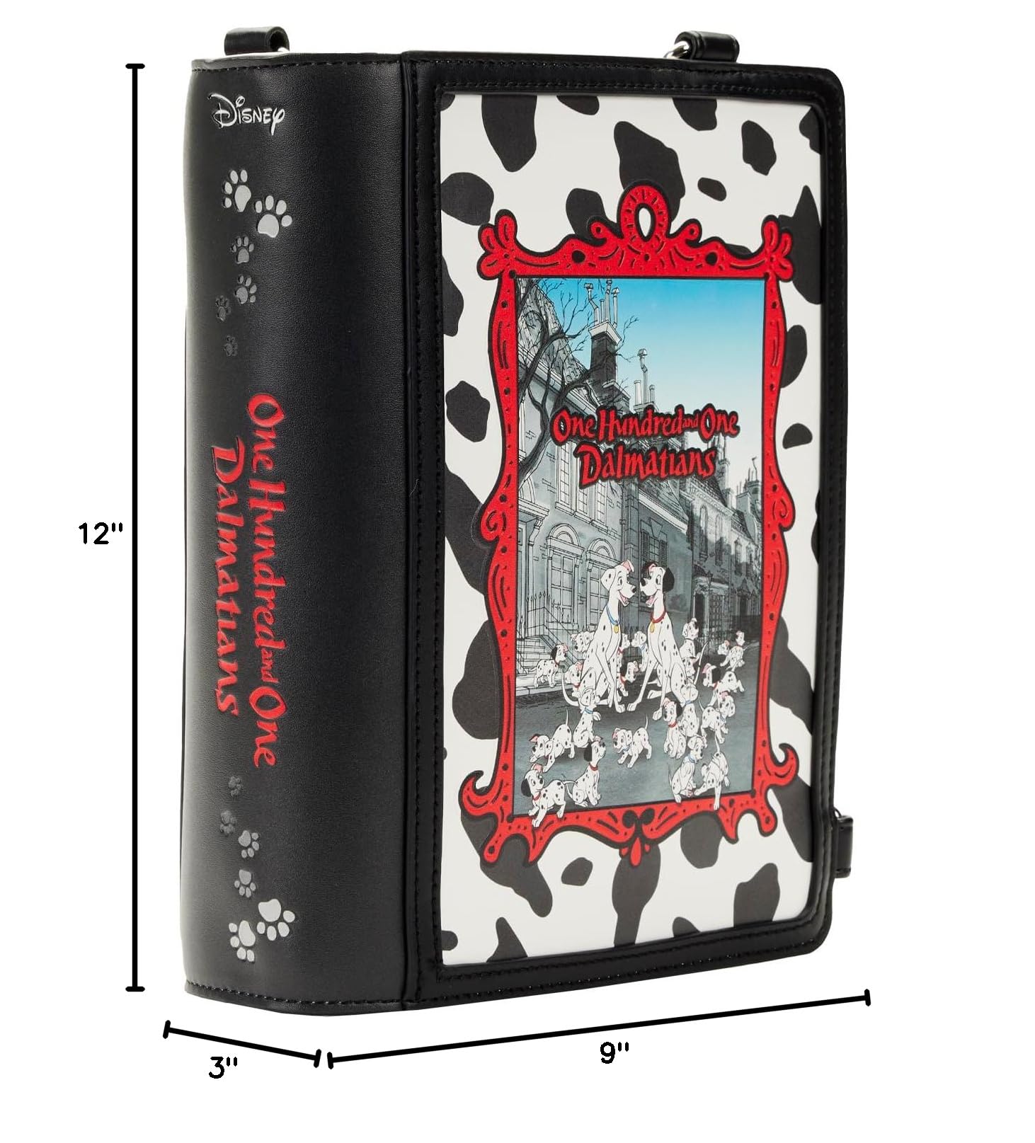 Disney 101 Dalmatians Classic Books Convertible Crossbody Bag - Stylish & Lightweight for Women, Perfect for Travel, Shopping & Everyday Use