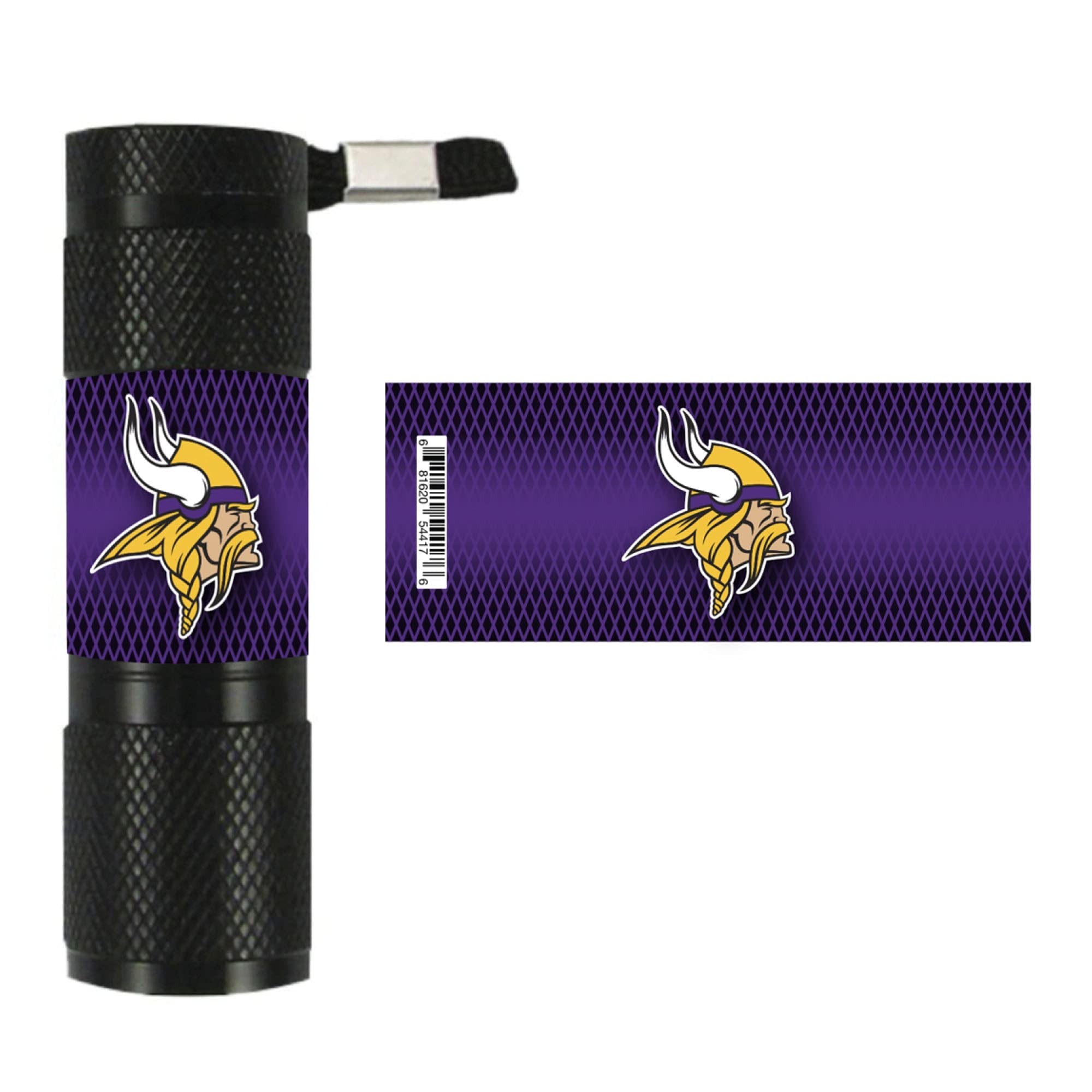 NFL Team Logo LED Flashlight - Bright Portable Light for Camping, Hiking, Emergency & Nighttime Use