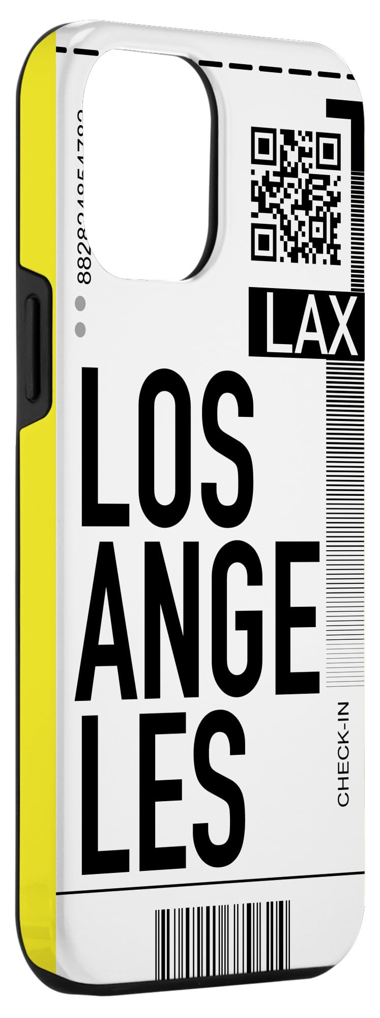 iPhone 12 Pro Max Los Angeles Air Ticket Phone Case - Stylish Boarding Pass Design for Travel Enthusiasts, Perfect for City Trips and Plane Adventures
