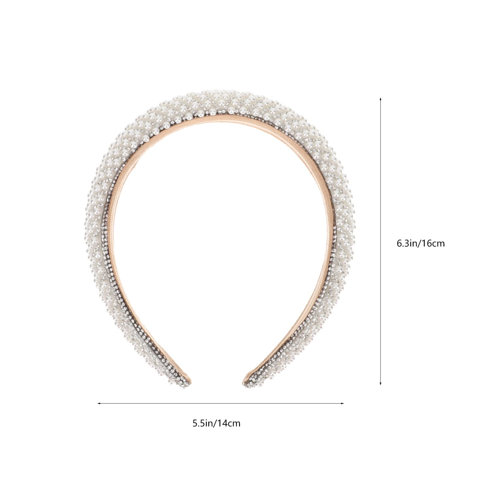 FOMIYES Women's Fashion Pearl Headband - Elegant White Wild Fabric Hair Accessories for Women & Girls | Perfect for Weddings, Parties & Everyday Wear