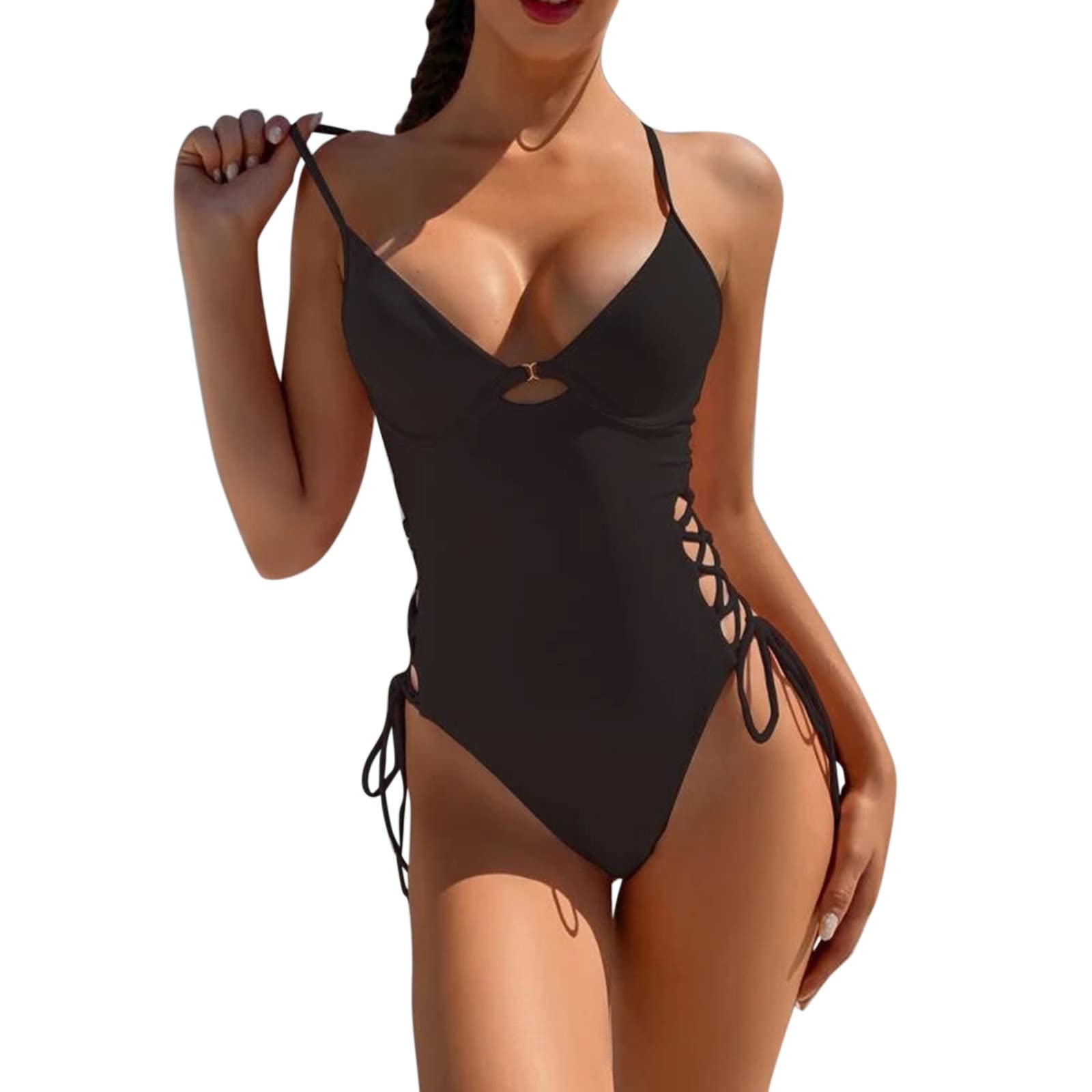 SOOTOP Women's Push Up Bikini Set - High Waisted Bandage 2 Piece Swimwear for Women | Sexy Wrap Bikini for Beach, Pool & Summer Vacation