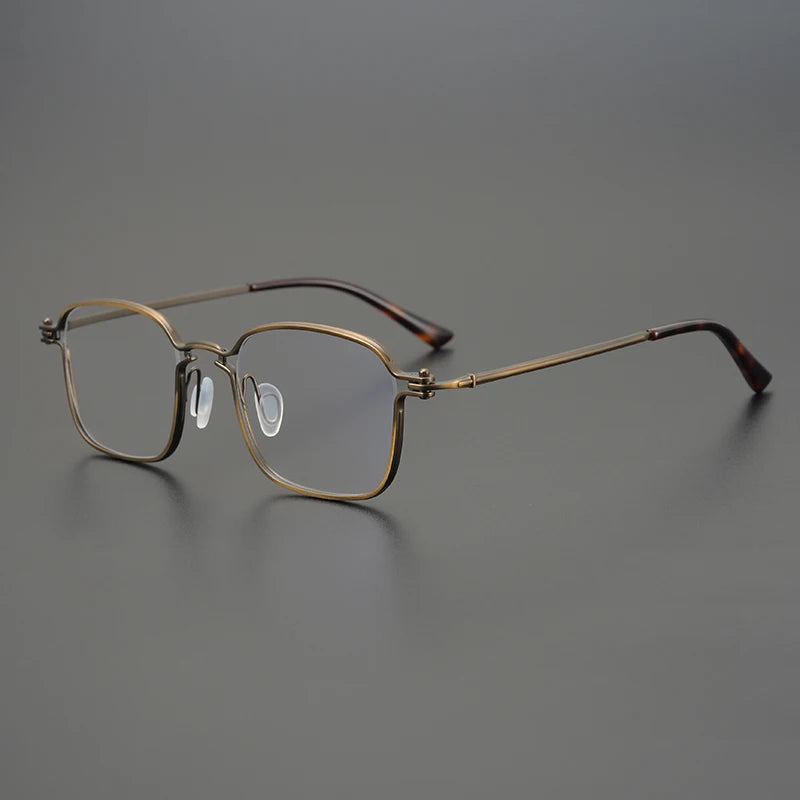 Stylish Aimee Unisex Full Rim Square Titanium Acetate Eyeglasses Frame 195898 - Lightweight & Durable for Work, Reading & Everyday Wear