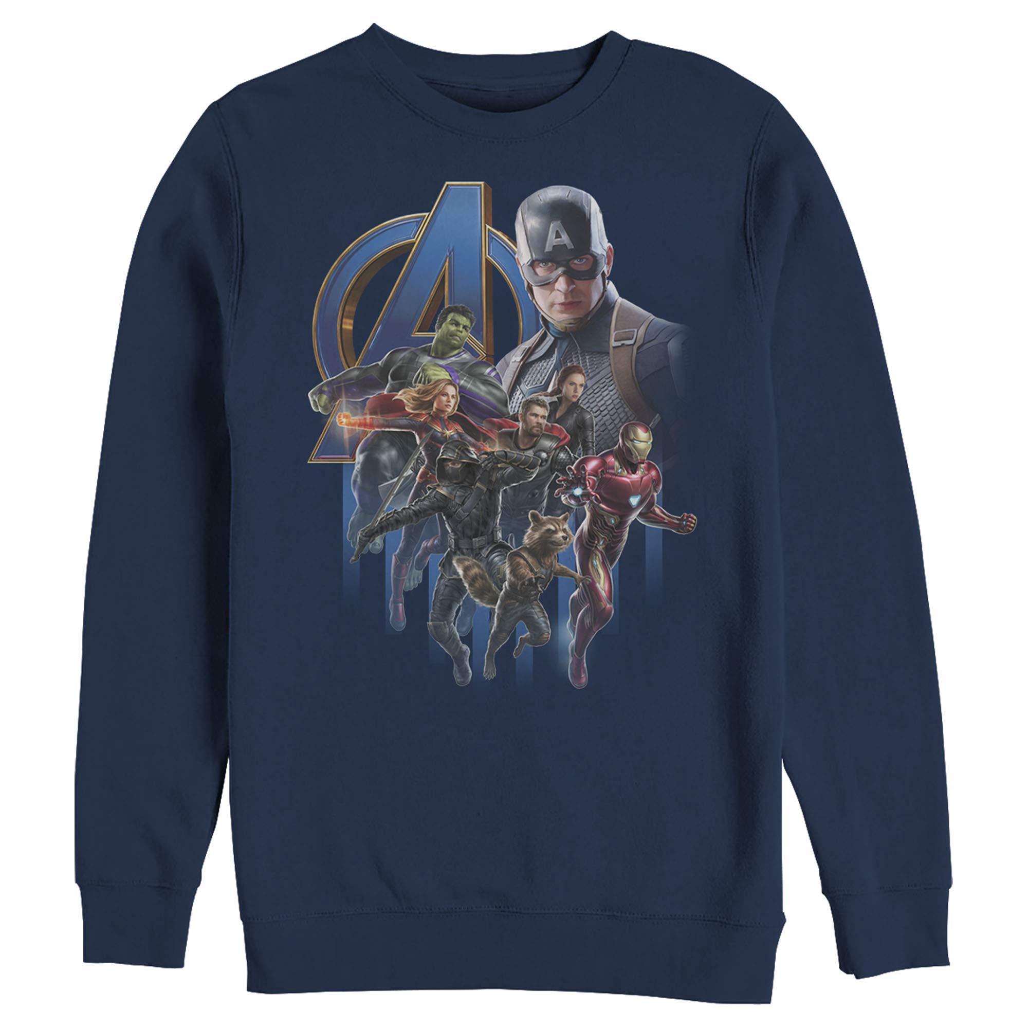 Marvel Avengers: Endgame Captain America Team Sweatshirt for Men - Casual Superhero Hoodie for Cosplay, Movie Nights & Fan Gifts